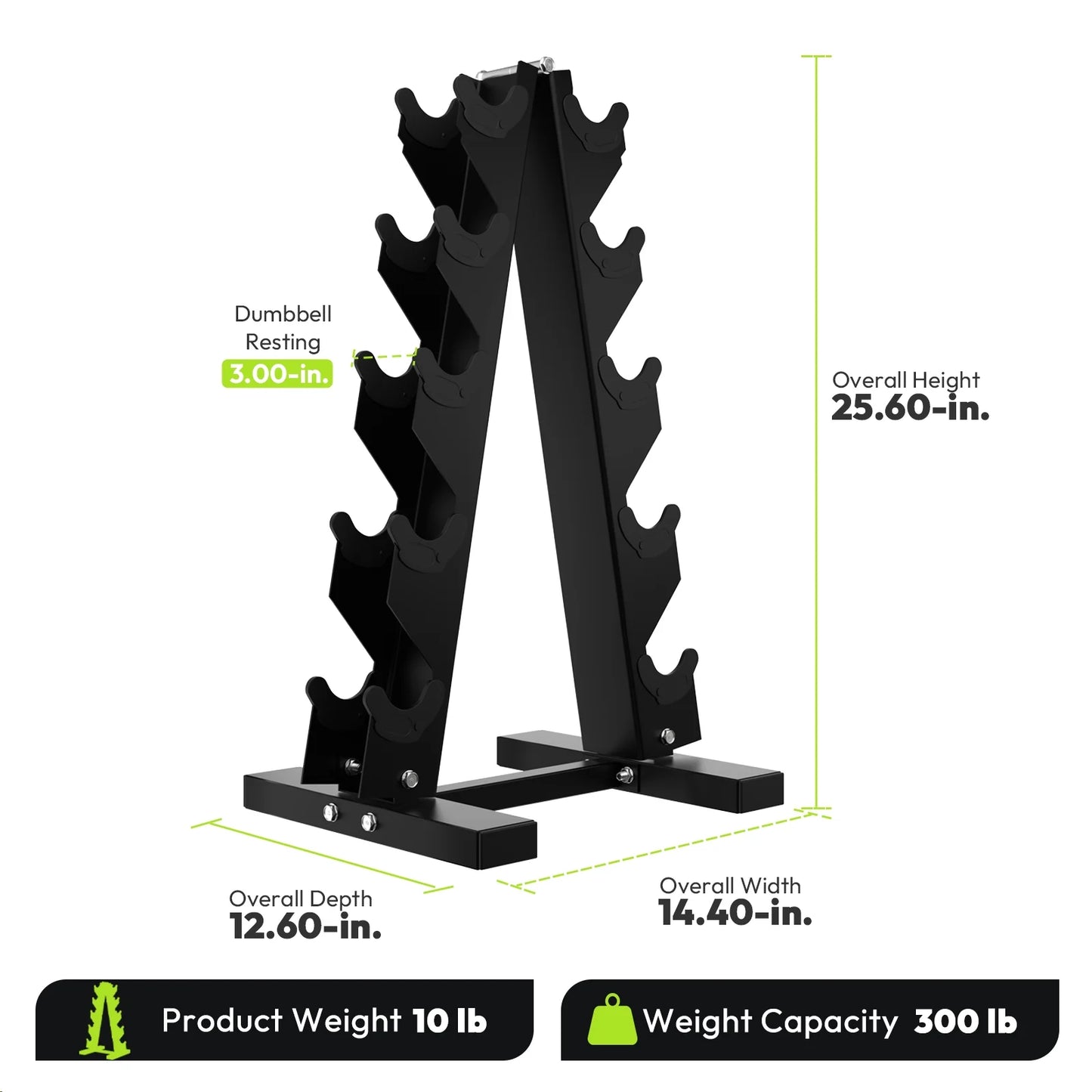 Dumbbell Set Rubber Encased Hex Dumbbell Free Weights Dumbbells Set Home Weight Set with Rack 5 * 2 / 10 * 2 / 15 * 2 / 20 * 2 / 25 * 2