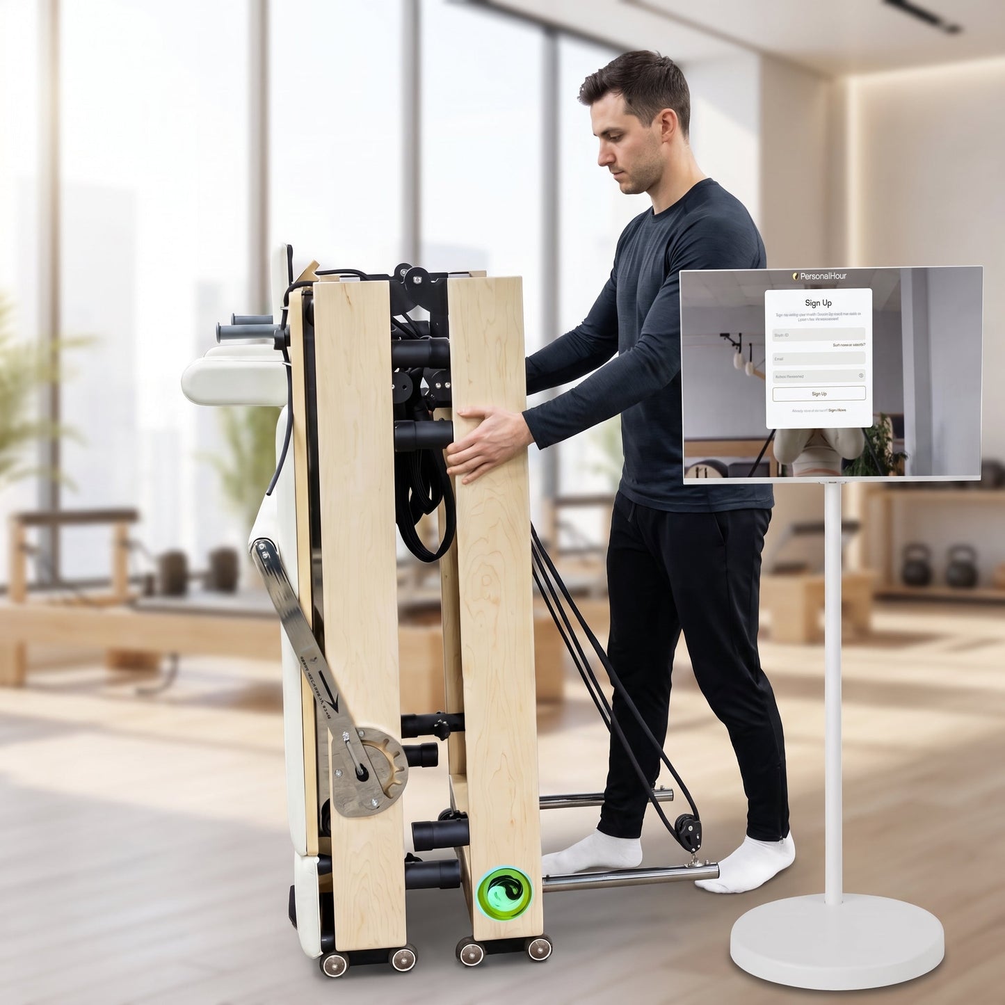 Janet Elite 2.0 Foldable Pilates Reformer | 4K Smart Screen Bundle